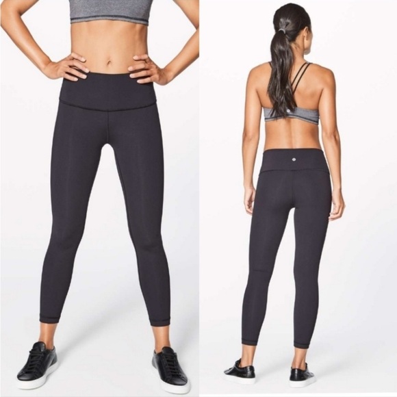 lululemon athletica Pants - Lululemon Wunder Under Hi-Rise 7/8 Tight *Full-On Luxtreme 25" Black size 8